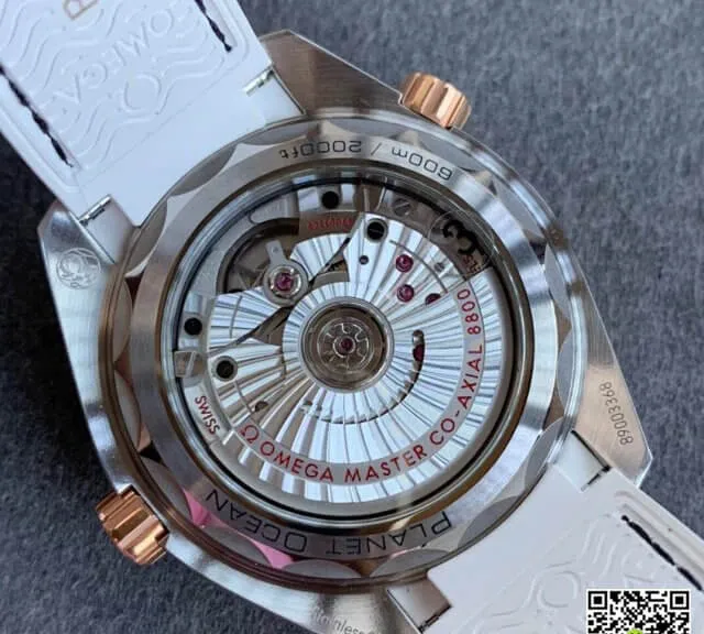 Omega Seamaster 215.23.40.20.04.001 Planet Ocean 600M VS Factory 1:1 Best Edition Replica Watch White Strap